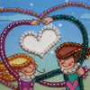 DIY Bead embroidery postcard kit "Love you – 1"
