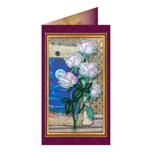 DIY Bead embroidery postcard kit "South night – 2"