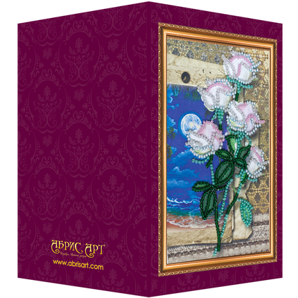 DIY Bead embroidery postcard kit "South night – 2"