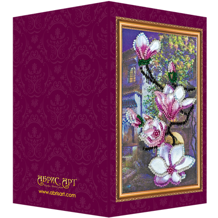 DIY Bead embroidery postcard kit "South night – 3"