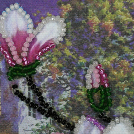 DIY Bead embroidery postcard kit "South night – 3"