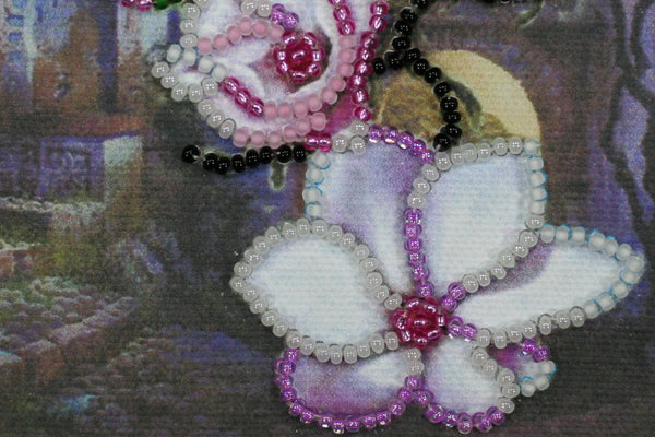 DIY Bead embroidery postcard kit 