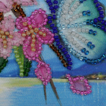 DIY Bead embroidery postcard kit "South night – 4"