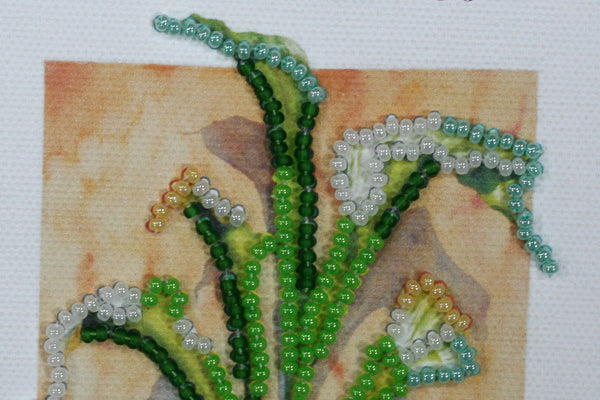 DIY Bead embroidery postcard kit 