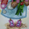 DIY Bead embroidery postcard kit "The Knowledge Day – 3"