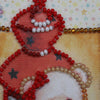 DIY Bead embroidery postcard kit "Teddy bear - 1"