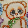 DIY Bead embroidery postcard kit "Teddy bear - 2"