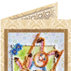 DIY Bead embroidery postcard kit "Happy family"