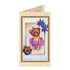 DIY Bead embroidery postcard kit "Teddy bear - 5"