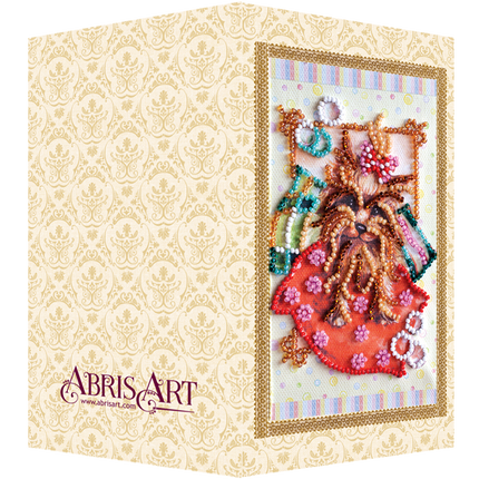 DIY Bead embroidery postcard kit "York"