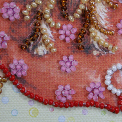 DIY Bead embroidery postcard kit "York"