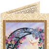 DIY Bead embroidery postcard kit "Happy Wedding – 3"