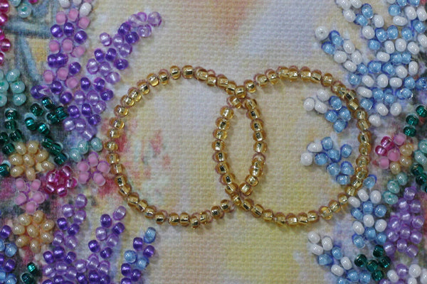 DIY Bead embroidery postcard kit 