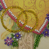 DIY Bead embroidery postcard kit "Happy Wedding – 4"