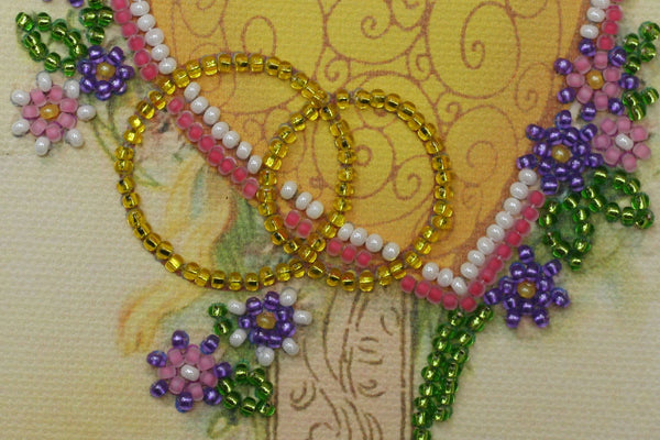 DIY Bead embroidery postcard kit 