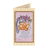 DIY Bead embroidery postcard kit "Happy Wedding – 5"