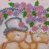 DIY Bead embroidery postcard kit "Happy Wedding – 5"