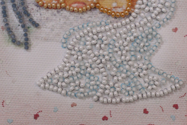 DIY Bead embroidery postcard kit 