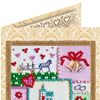 DIY Bead embroidery postcard kit "Happy Wedding – 6"