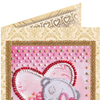 DIY Bead embroidery postcard kit "With love – 3"