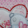 DIY Bead embroidery postcard kit "With love – 3"