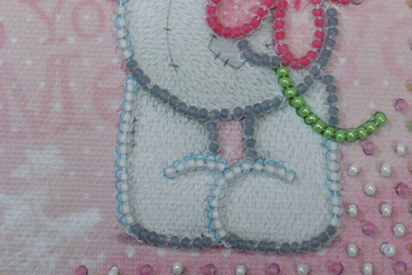 DIY Bead embroidery postcard kit 