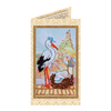 DIY Bead embroidery postcard kit "Stork gift"