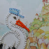 DIY Bead embroidery postcard kit "Stork gift"