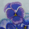 DIY Bead embroidery postcard kit "Violet"