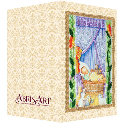 DIY Bead embroidery postcard kit "Cradle"
