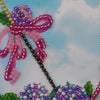 DIY Bead embroidery postcard kit "Flowers are in the umbrella"