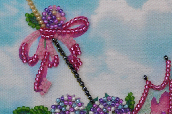 DIY Bead embroidery postcard kit 