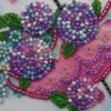 DIY Bead embroidery postcard kit "Flowers are in the umbrella"