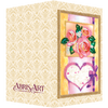 DIY Bead embroidery postcard kit "With love-4"