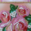 DIY Bead embroidery postcard kit "With love-4"