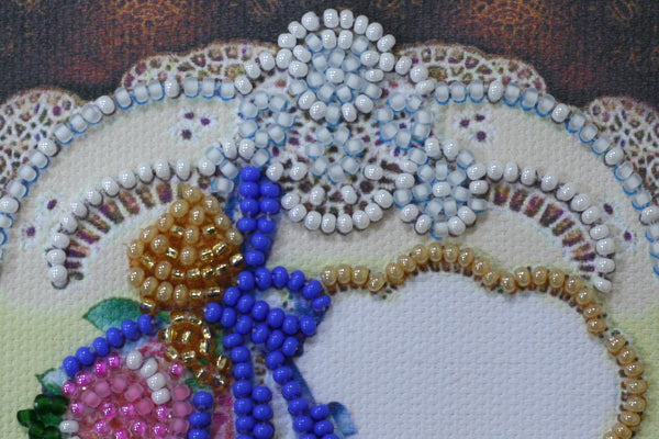 DIY Bead embroidery postcard kit 