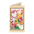 DIY Bead embroidery postcard kit "Teddy bear"