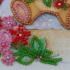 DIY Bead embroidery postcard kit "Teddy bear"