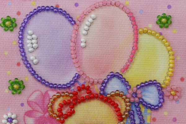 DIY Bead embroidery postcard kit 