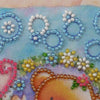 DIY Bead embroidery postcard kit "A clearing in the flowers"