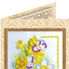 DIY Bead embroidery postcard kit "Spring gift"