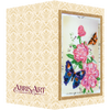 DIY Bead embroidery postcard kit "Flowers and butterfly"