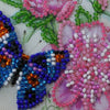 DIY Bead embroidery postcard kit "Flowers and butterfly"