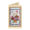 DIY Bead embroidery postcard kit "Flowers by angel"