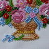 DIY Bead embroidery postcard kit "Flowers by angel"