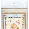 DIY Bead embroidery postcard kit "Flowers by angel"