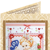 DIY Bead embroidery postcard kit "Gentle angel"