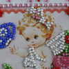 DIY Bead embroidery postcard kit "Gentle angel"