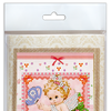 DIY Bead embroidery postcard kit "Gentle angel"