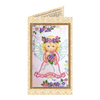 DIY Bead embroidery postcard kit "Lovely angel"